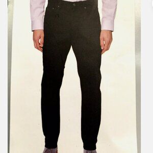 Hickey Freeman New York 5 Pocket Cotton Stretch Black Pants